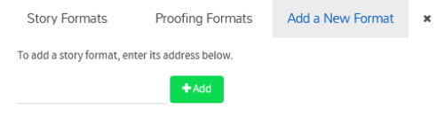 Adding a Story Format